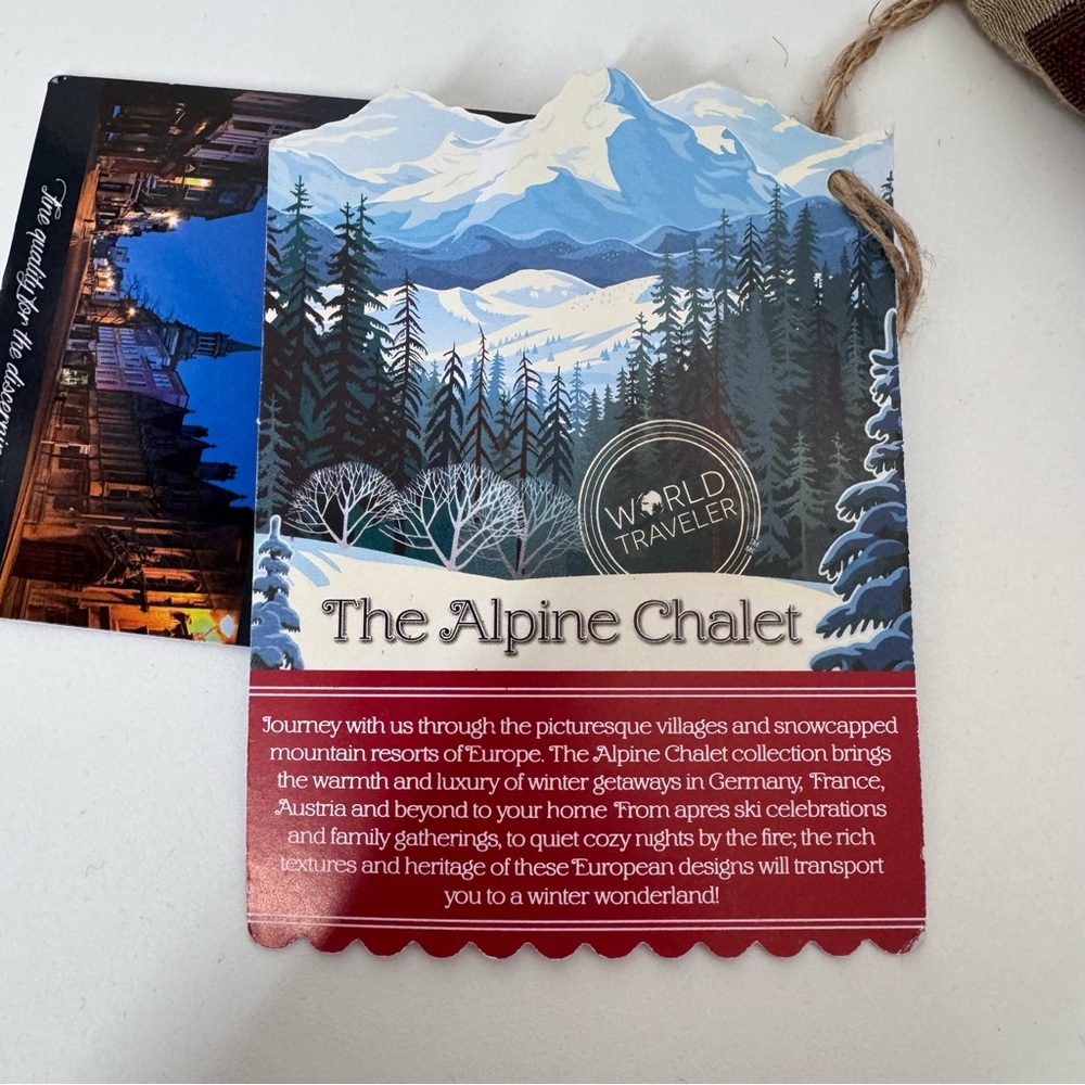 The Alpine Chalet Hines Of Oxford Mountain Deer Square Throw Pillow Nwt - Picture 11 of 15